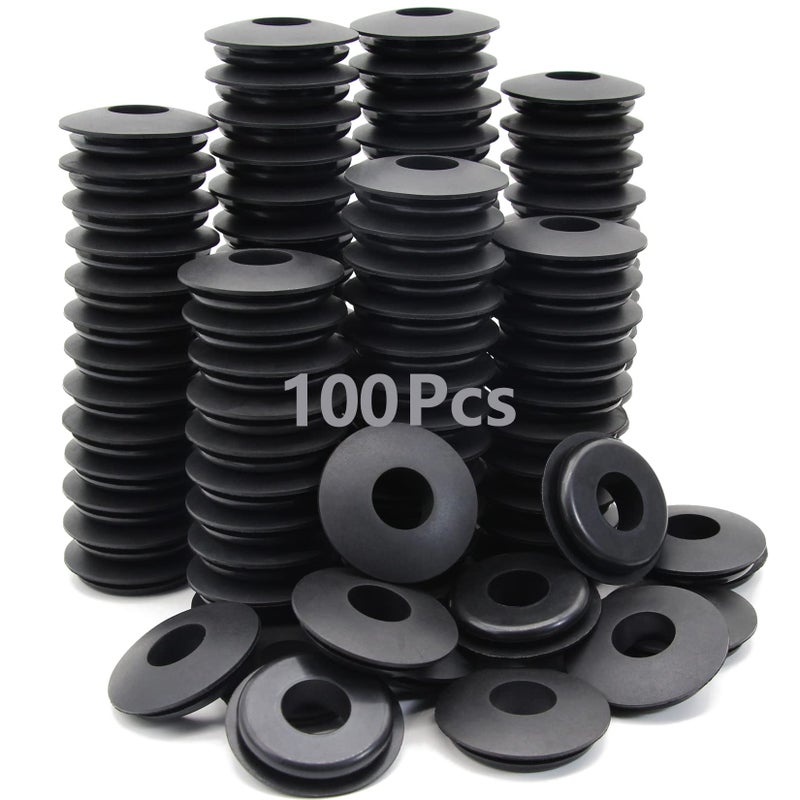 GREPSPUD 100pcs Glad Hand Seals Rubber Truck Gladhand Seals Black Polyurethane Seal Washers Grommets Round Gaskets for Semi Trucks Trailers Tractors  Parts Number 10028 - Image 1